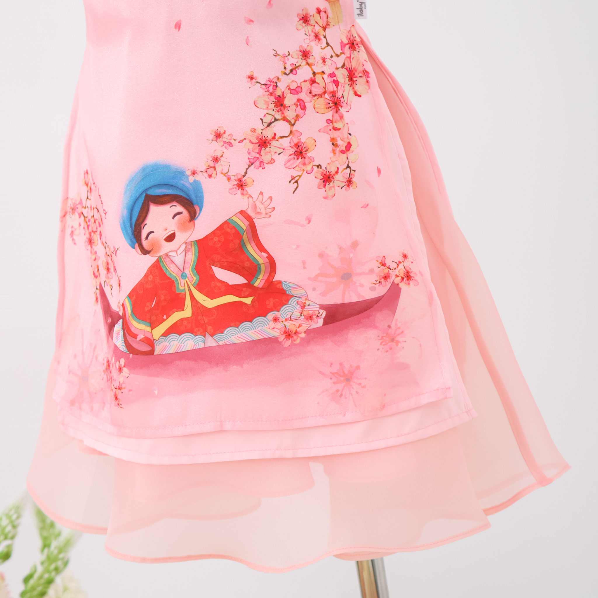 Áo dài in Hoa Đào_thumbnail_5