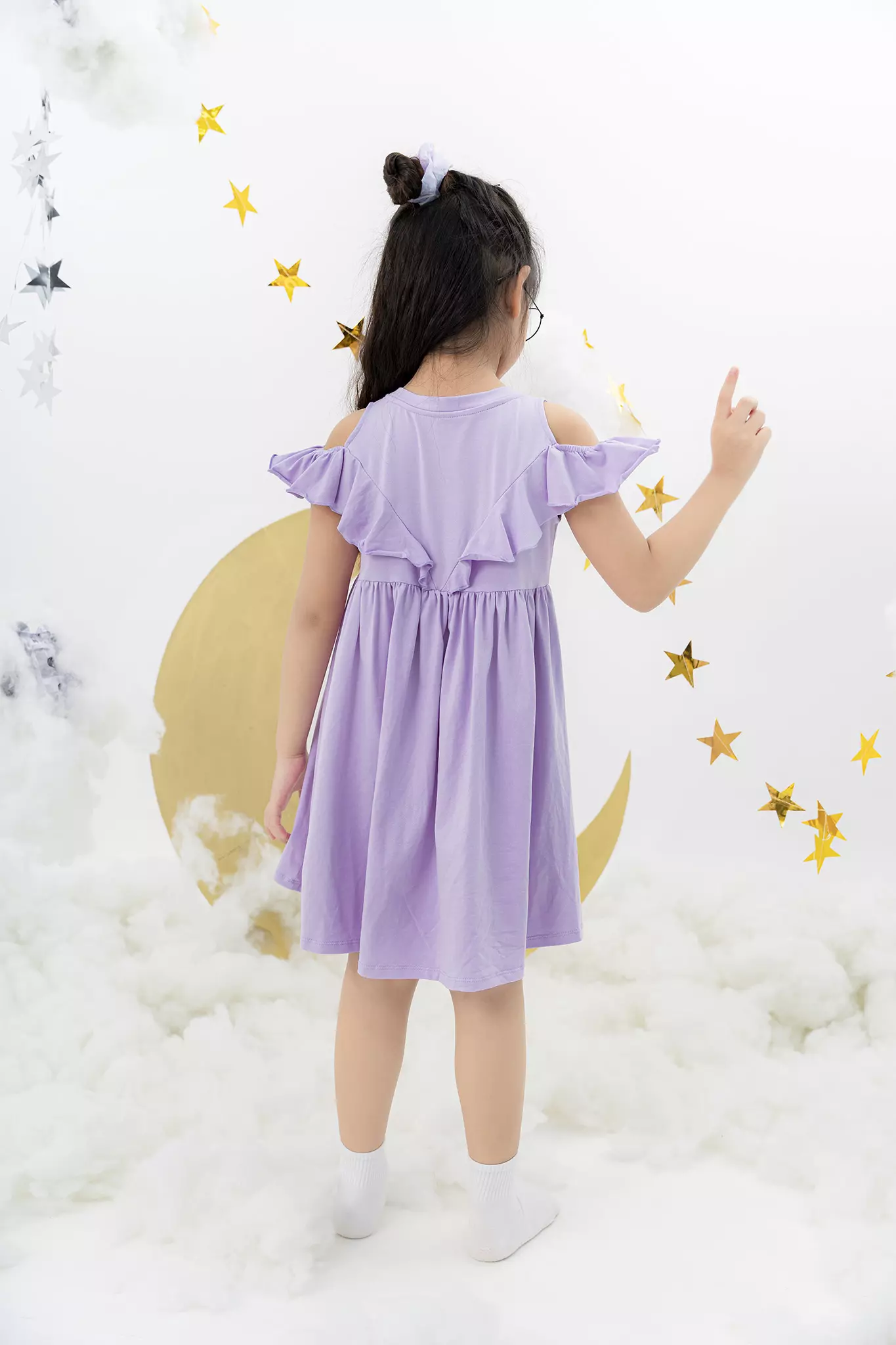 Váy thun bèo chun vai