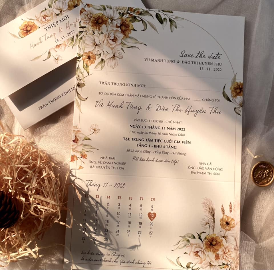 Thiệp gập Creamy TCM050