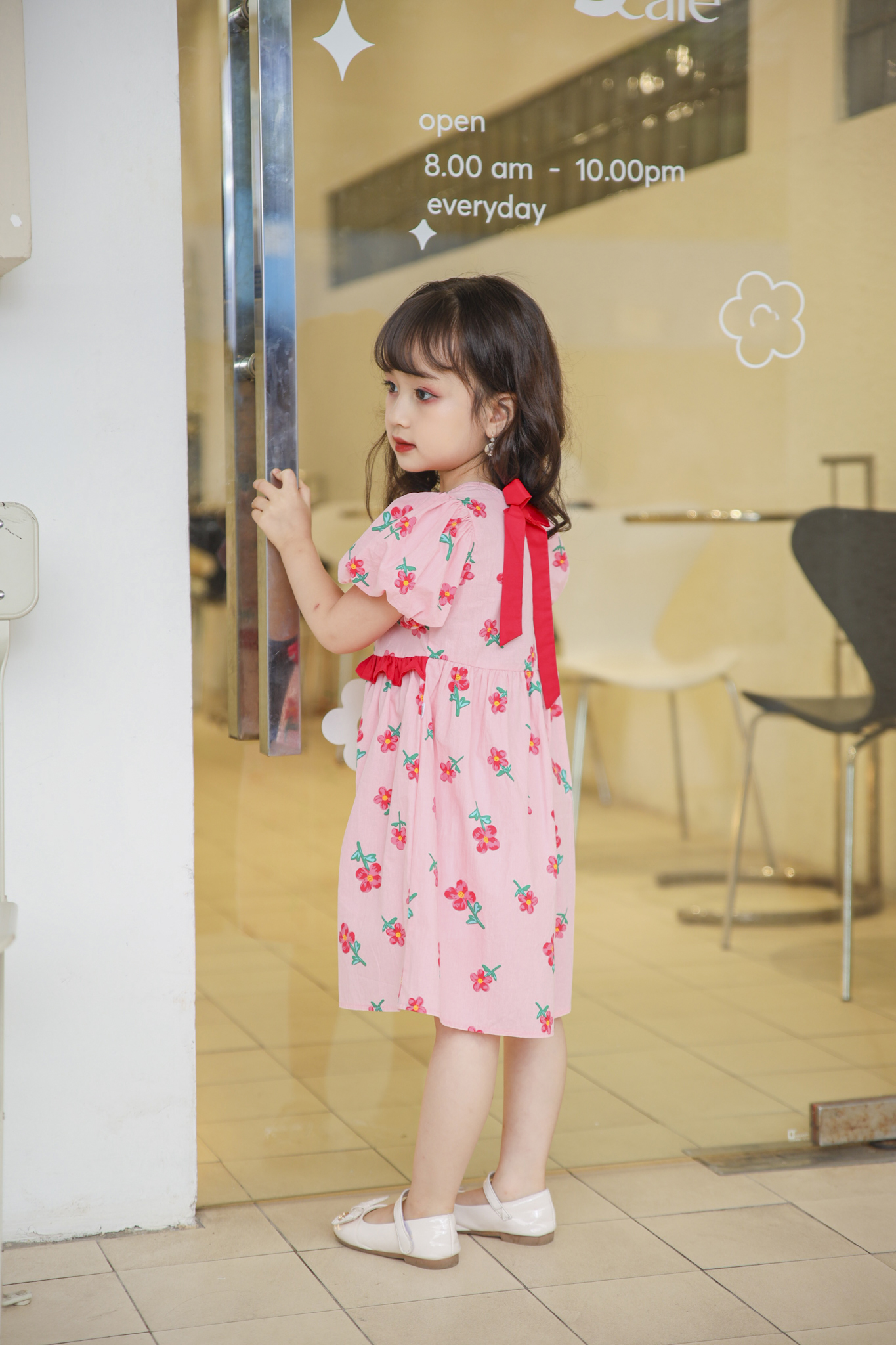 Váy babydoll phối bèo, nơ sau gáy_thumbnail_5