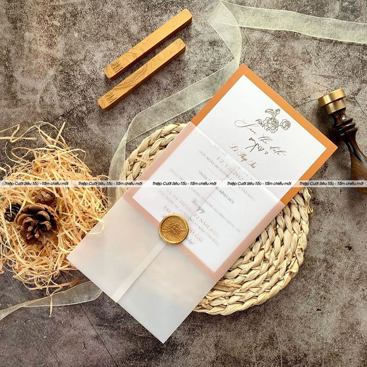 Thiệp bọc áo can kèm sáp Creamy TCM004