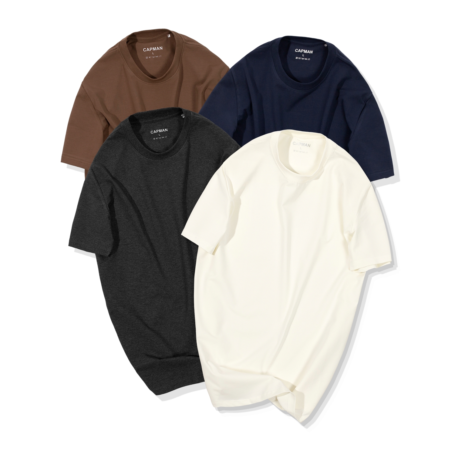 Áo thun cổ tròn basic Capman - A2