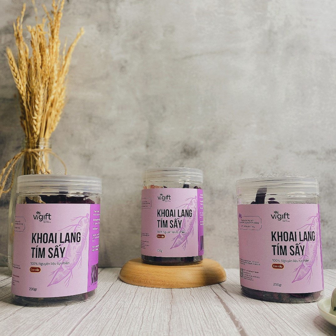 KHOAI LANG TÍM SẤY GIÒN 200G - VIGIFT