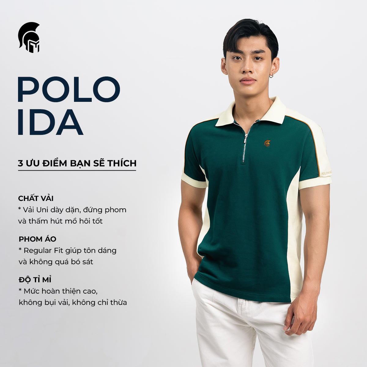 Áo Polo Nam Ida với thông tin chi tiết