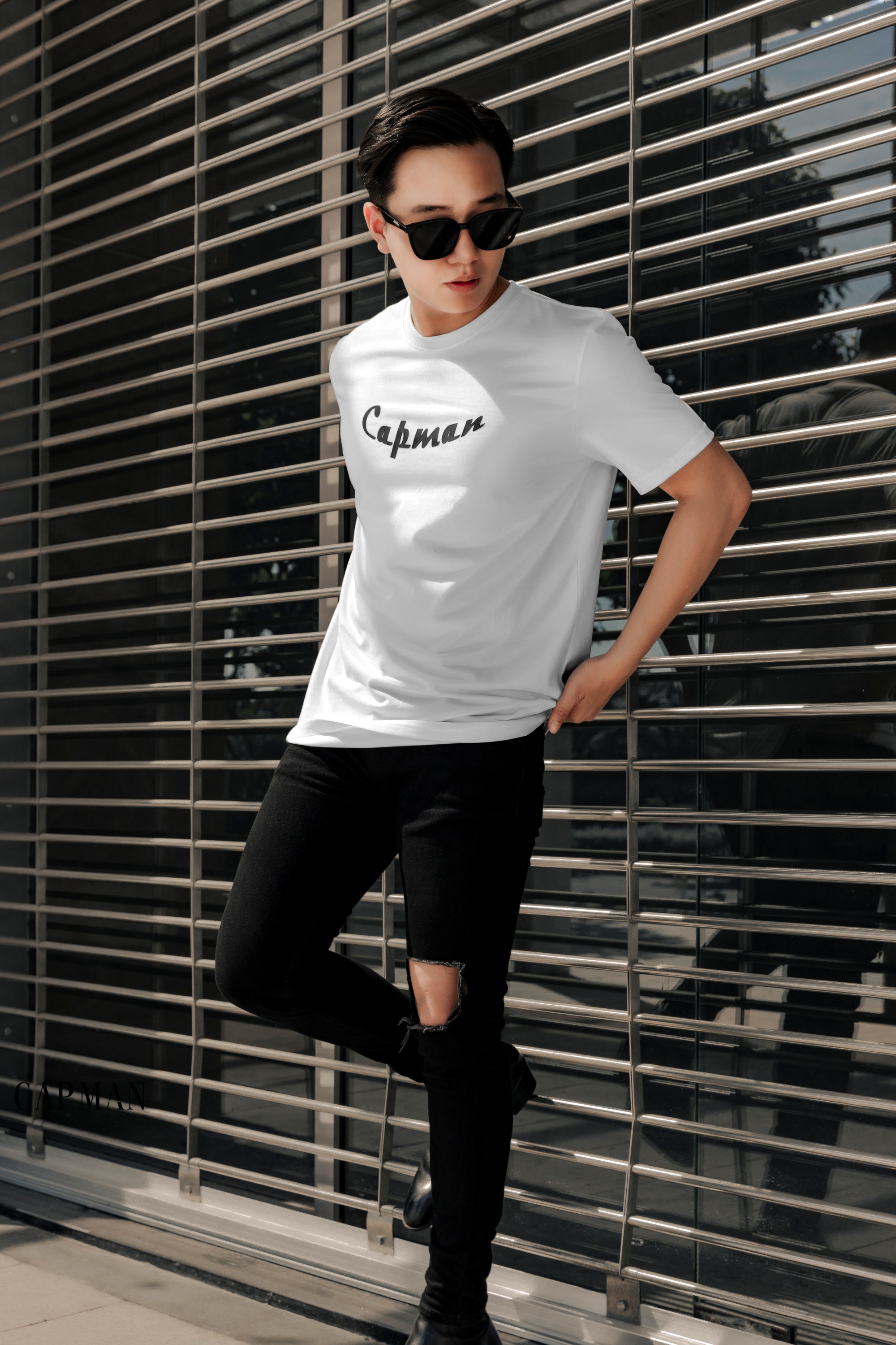 Áo thun vạt bầu basic Capman