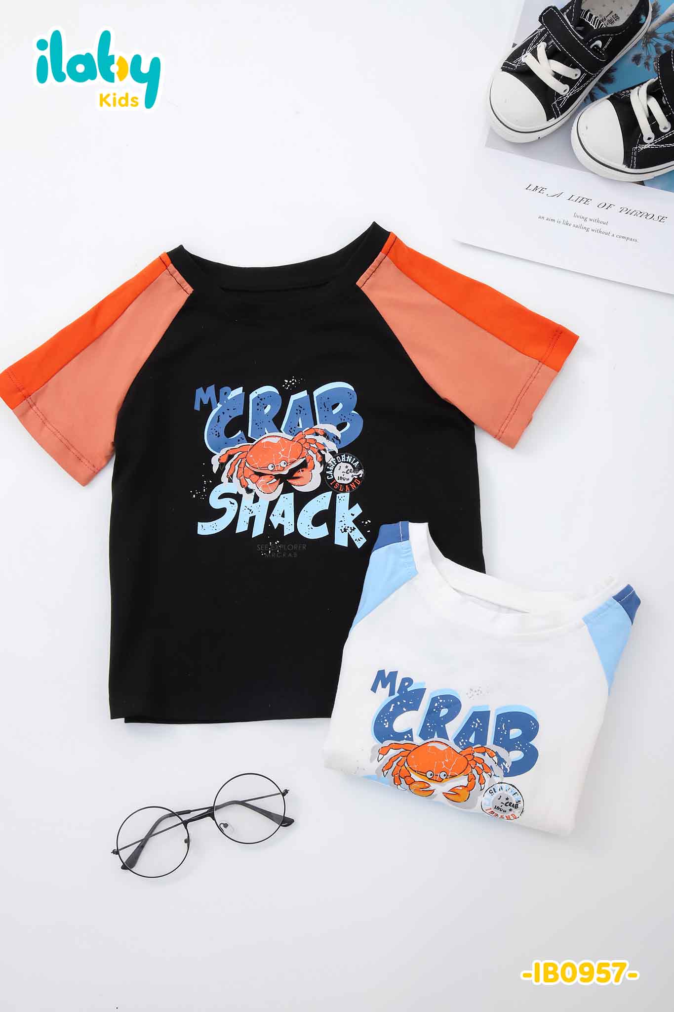 Áo thun phối tay raglan