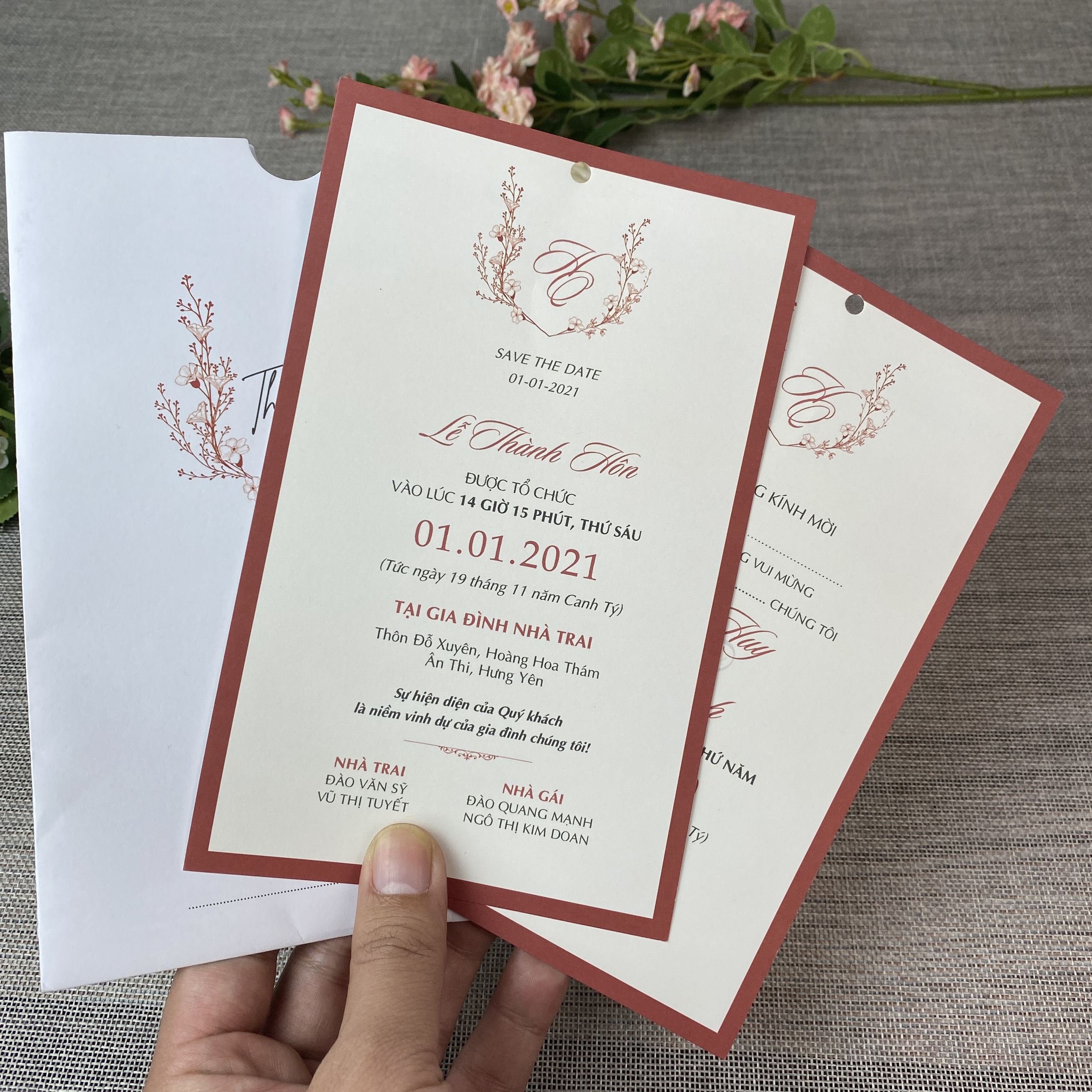 Thiệp rút classic - BB93