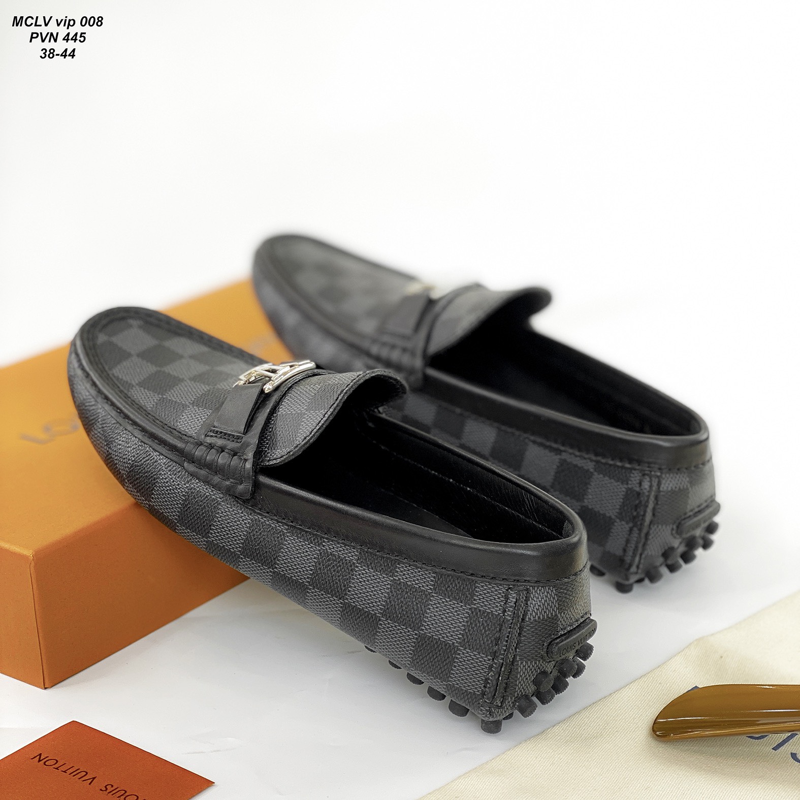 Giày lười Moca nam LV damier Hockenheim Mocassin_thumbnail_2