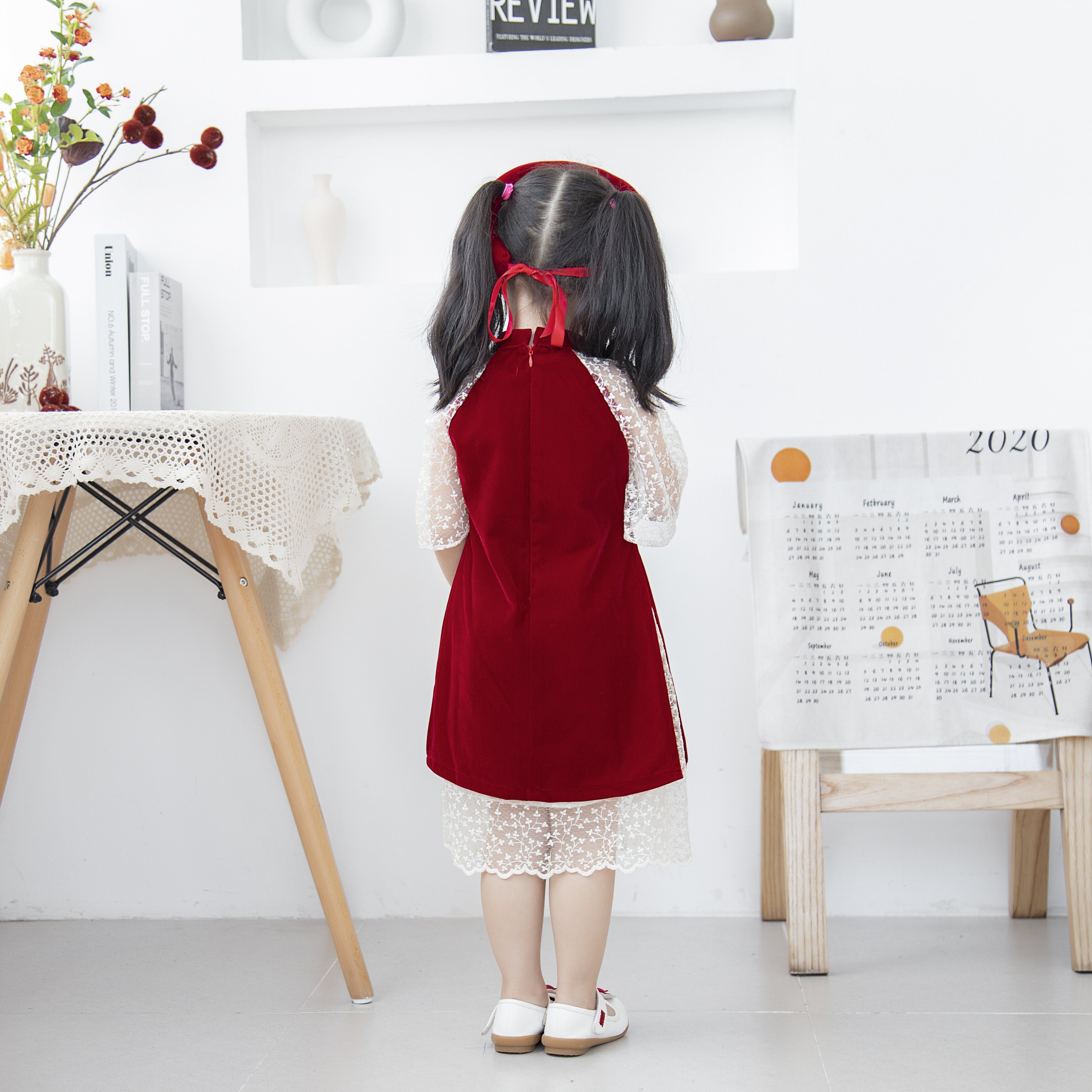 Áo dài nhung phối ren_thumbnail_2