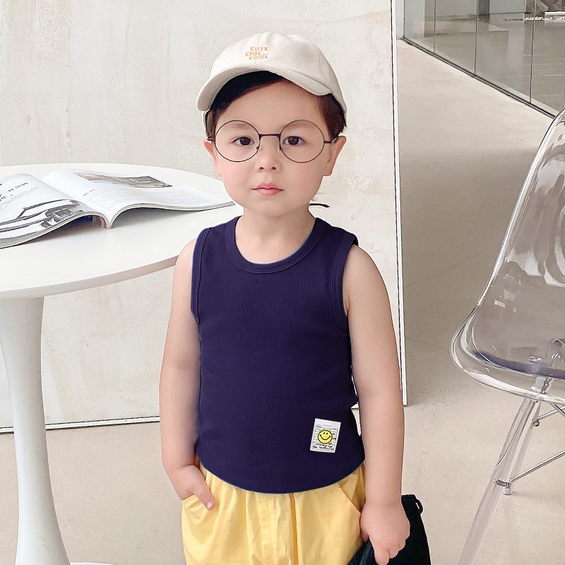 Áo ba lỗ sát nách bé trai thun cotton trơn nhiều màu co giãn thoáng mát Magickids Quần áo trẻ em mùa hè AO22021