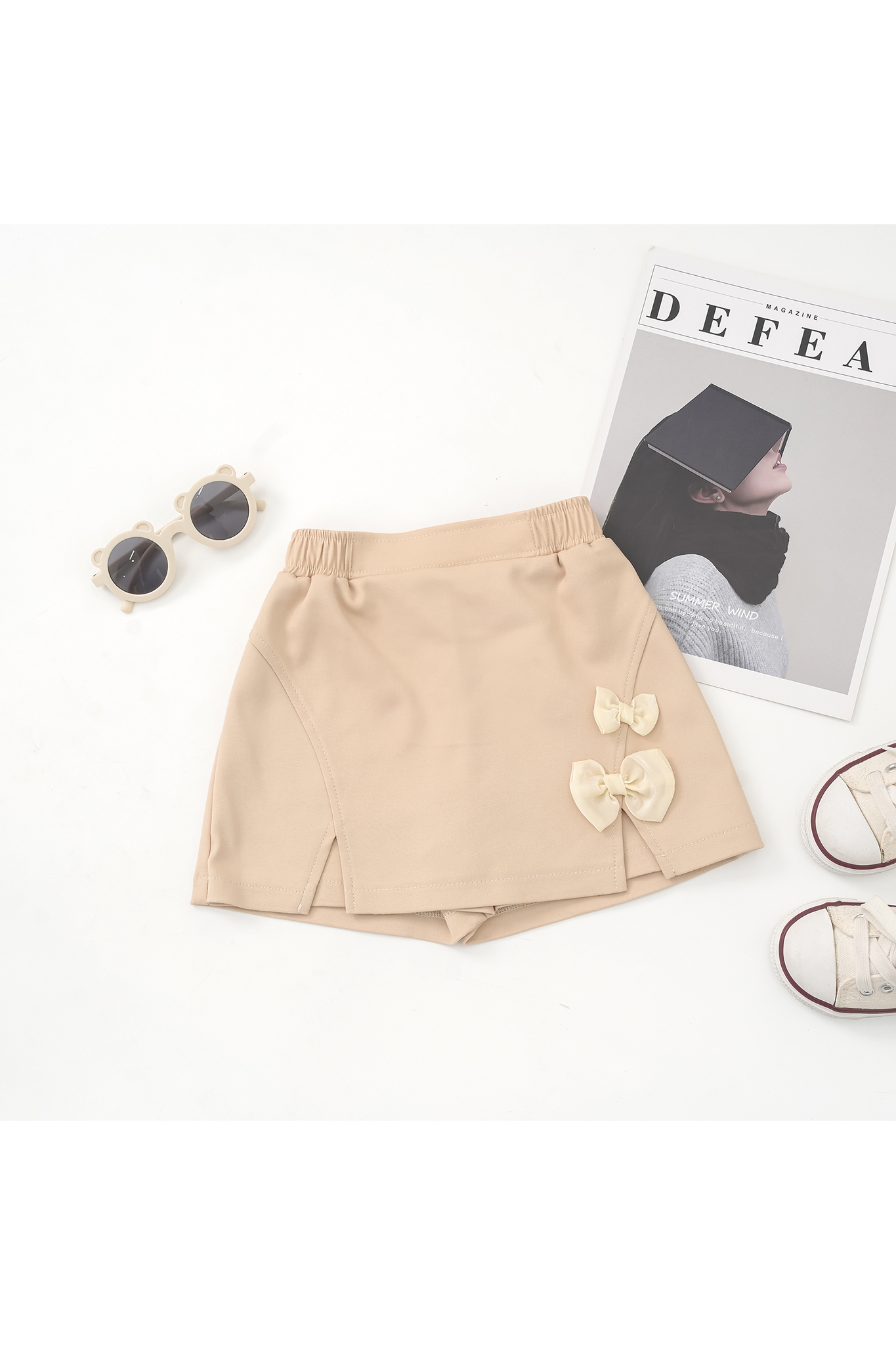 Quần váy xẻ phối nơ_thumbnail_2