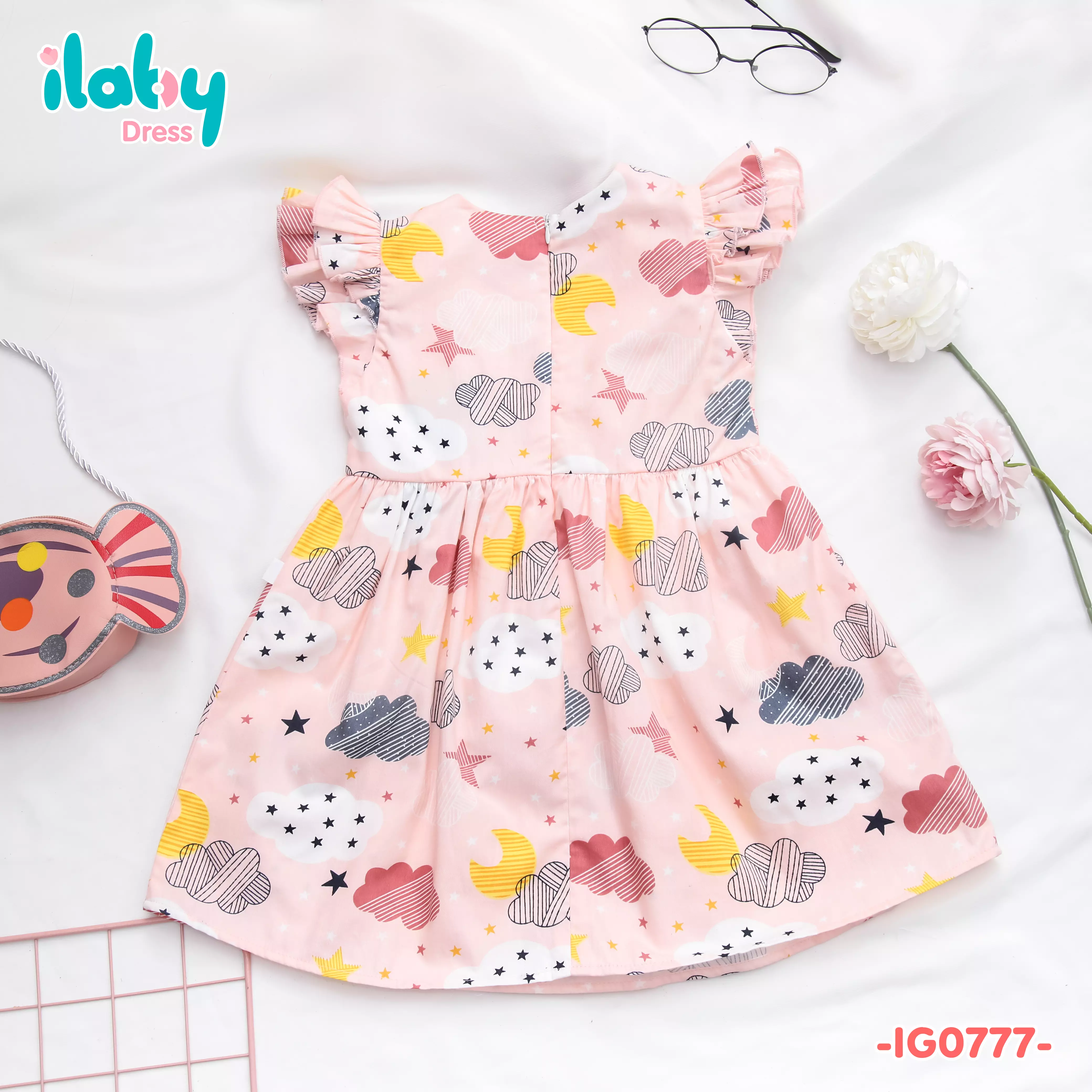 Váy họa tiết hai hàng cúc_thumbnail_6