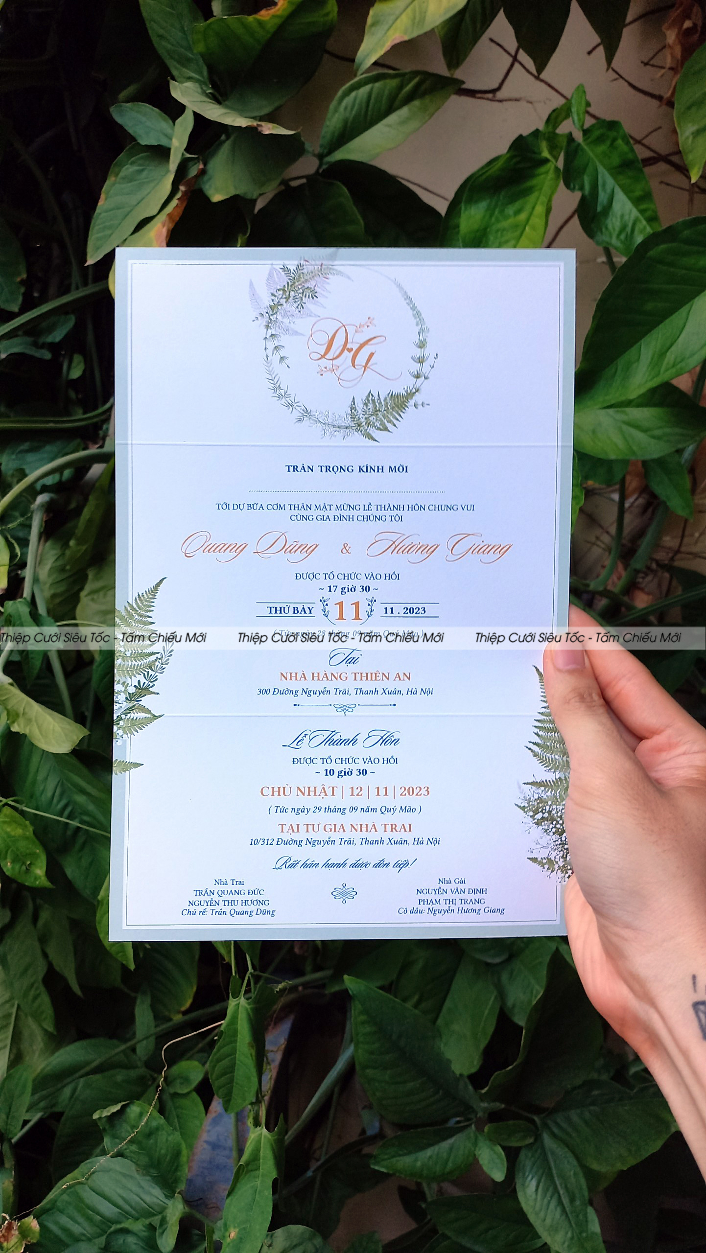 Thiệp gập classic HD289