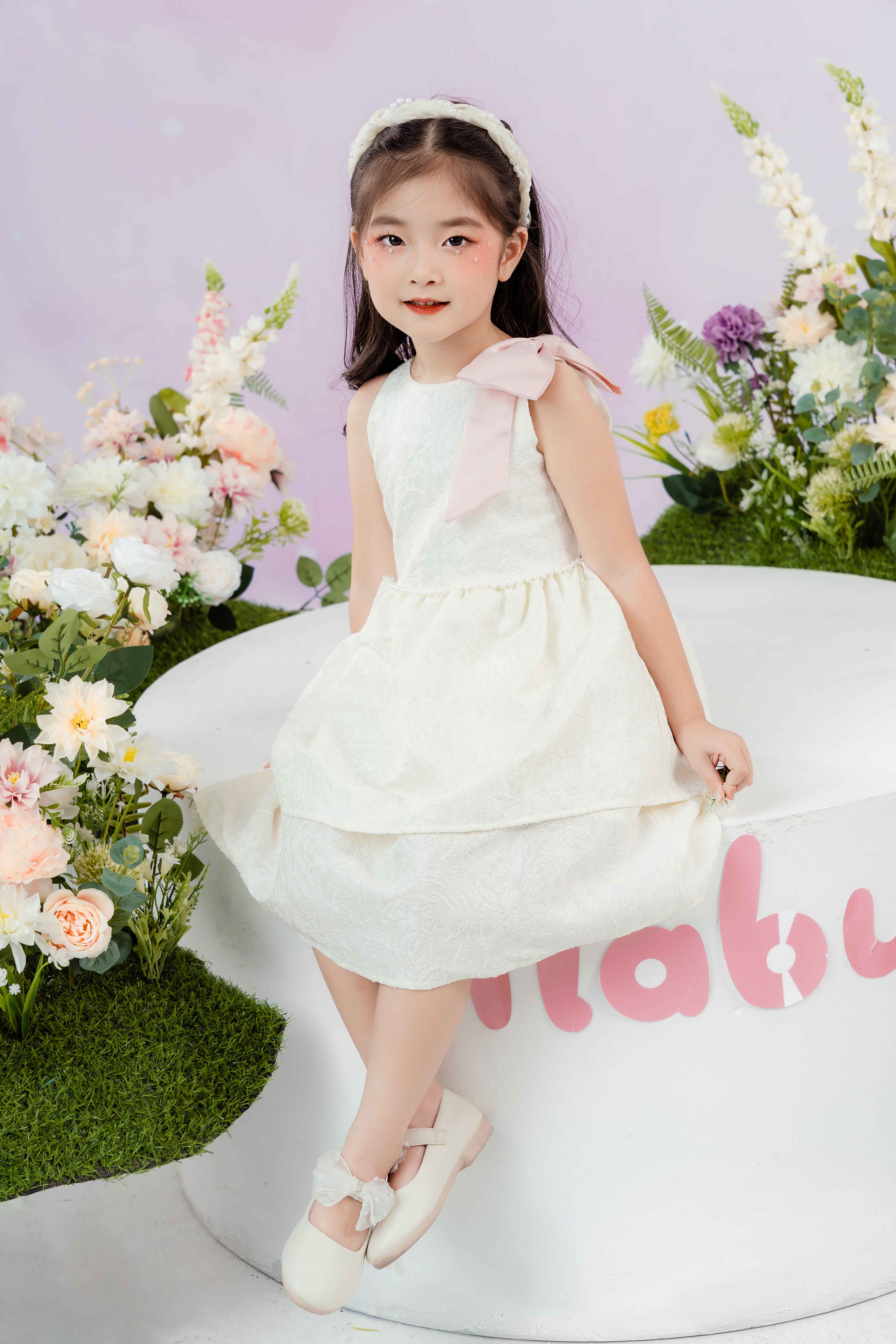 Váy tafta hai tầng phối nơ vai_thumbnail_1