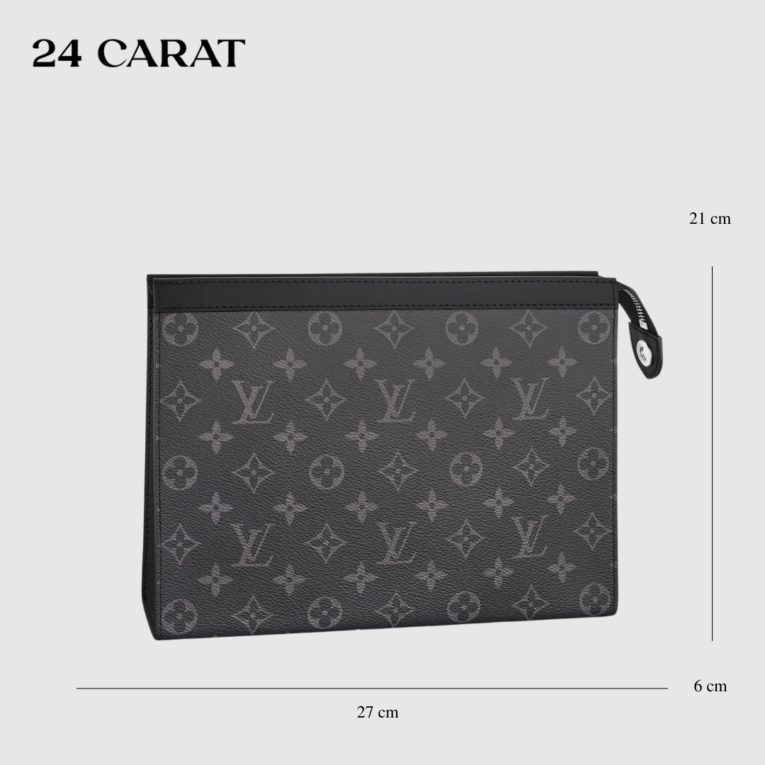 Ví cầm tay clutch nam LV Monogram Pochette Voyage
