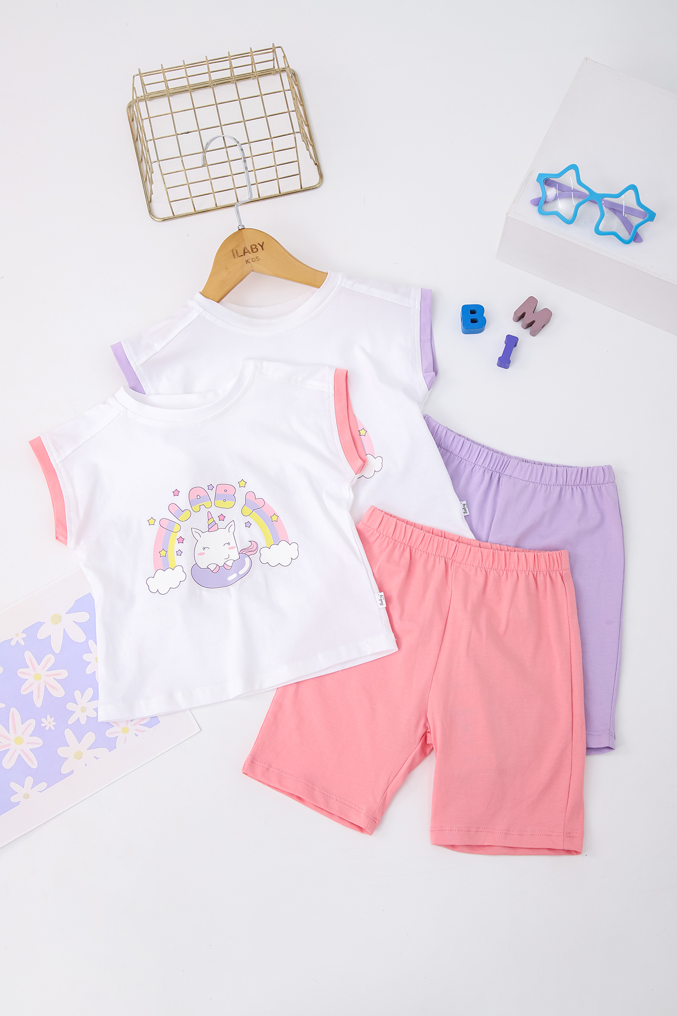 Set bé gái vai chờm, quần lửng_thumbnail_0