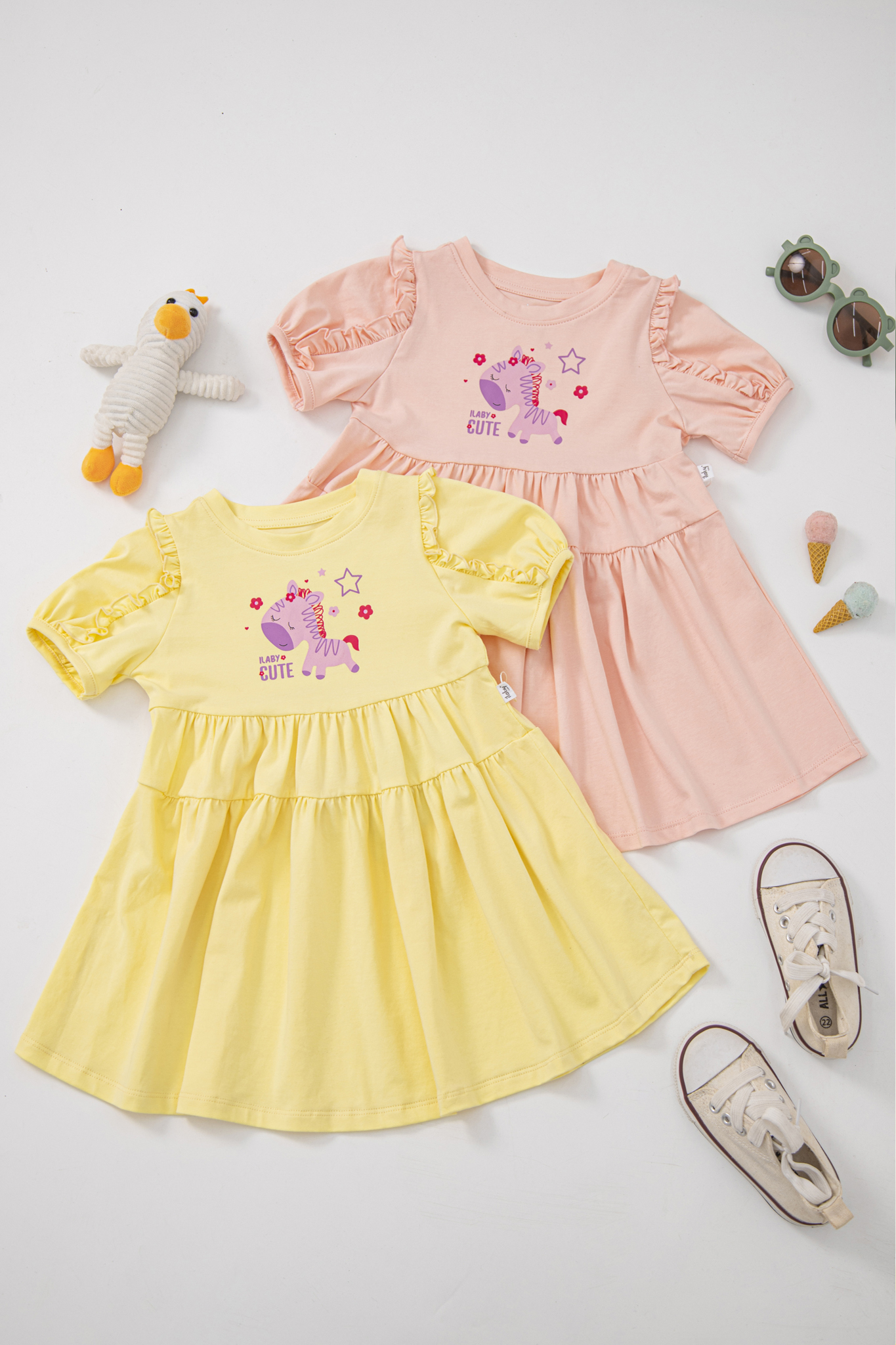 Váy thun in hình phối bèo tay_thumbnail_0