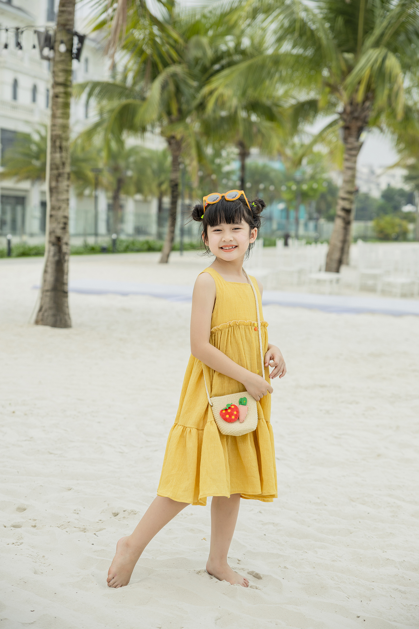 Váy đi biển cổ vuông nẹp giả_thumbnail_2