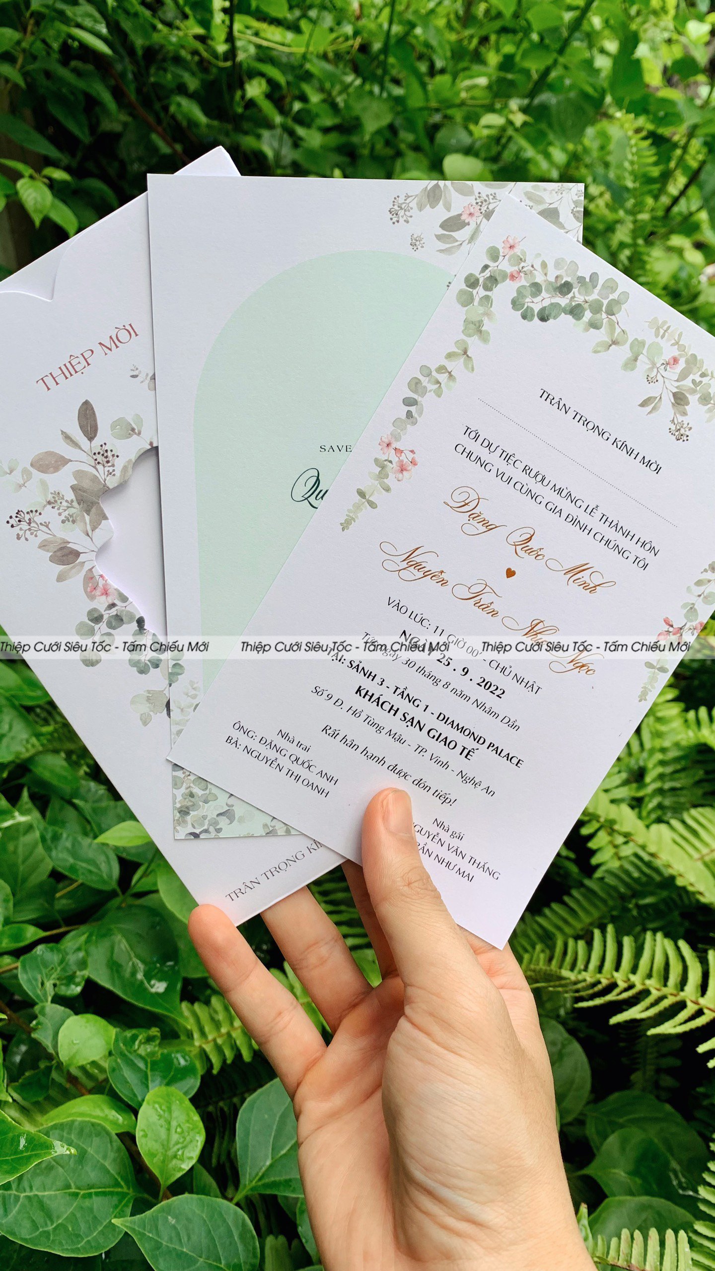 Thiệp phong bì rút classic TPF-12