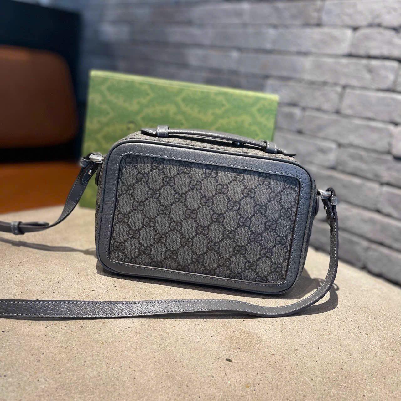 Túi đeo chéo Gucci Ophidia Small Shoulder Bag Grey leather_thumbnail_2