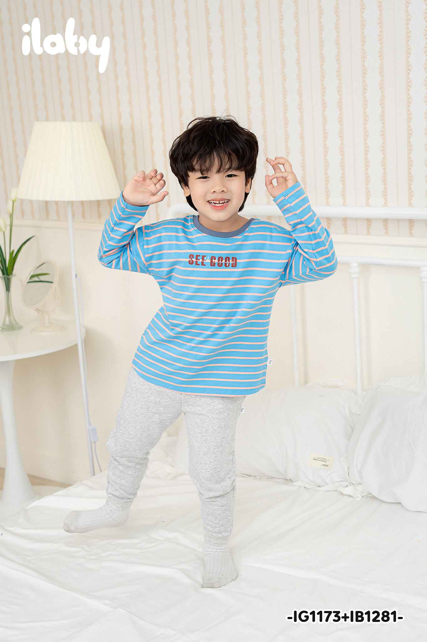 Áo thun kẻ dài tay in chữ_thumbnail_2