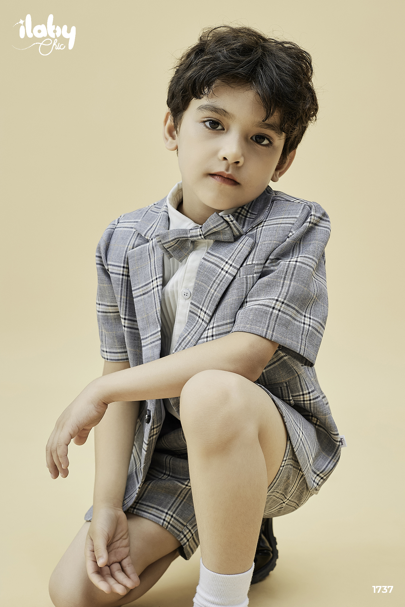 Set vest blazer cộc tay kèm nơ_thumbnail_1