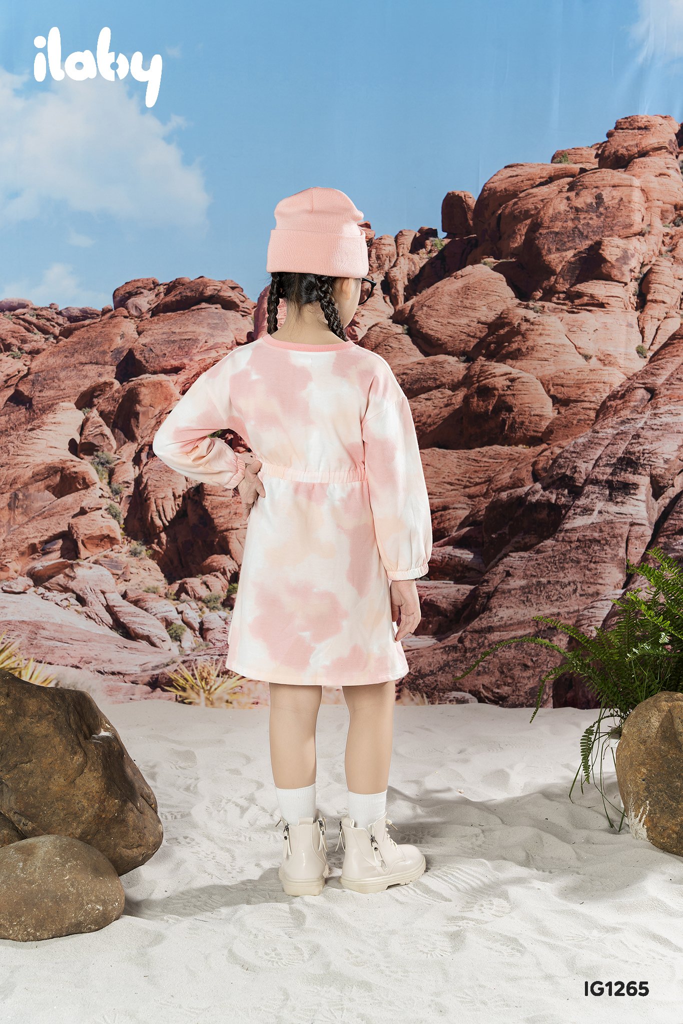 Váy nỉ loang màu dây eo_thumbnail_1