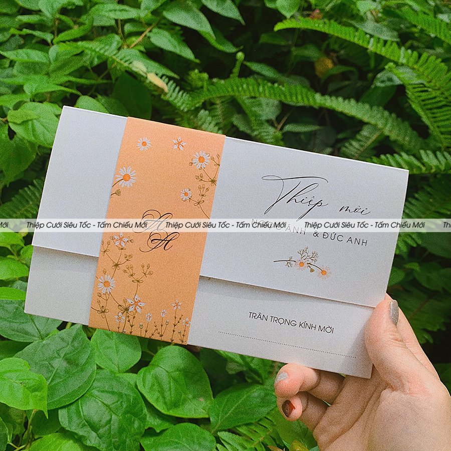 Thiệp  gập đai giấy Creamy TCM001_thumbnail_2
