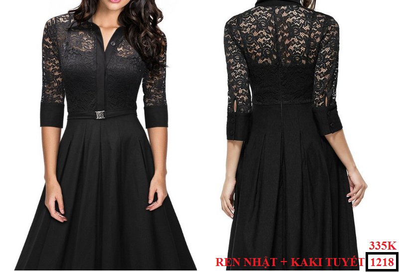 [1218] Đầm ren Ana Hàn Quốc quý phái, duyên dáng 