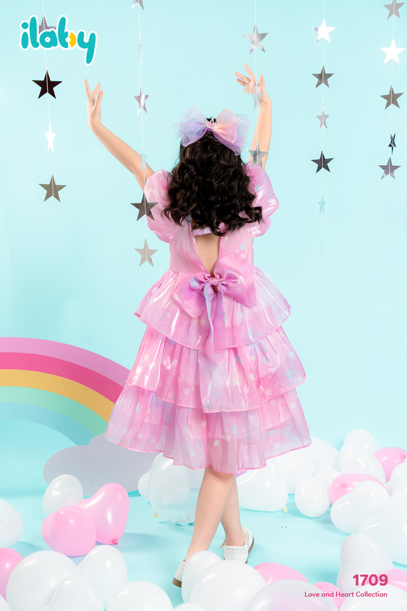 Váy tơ óng họa tiết ba tầng cutout lưng_thumbnail_1