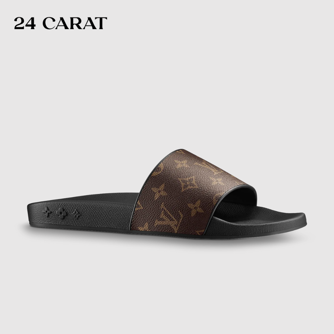 Dép LV Waterfront Mule Monogram Macassar
