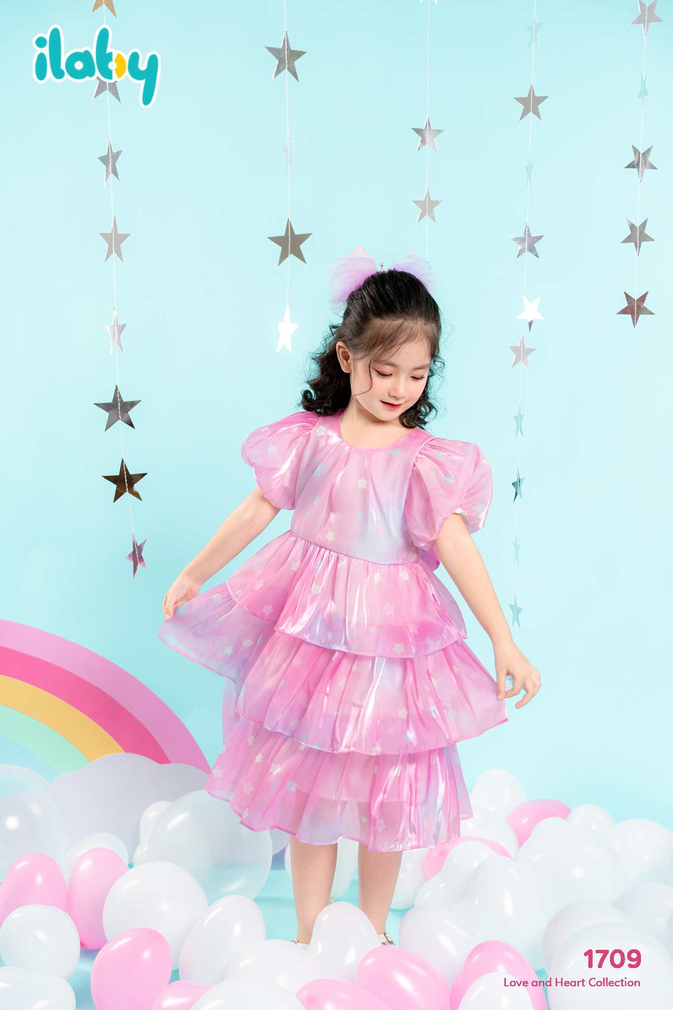 Váy tơ óng họa tiết ba tầng cutout lưng_thumbnail_0