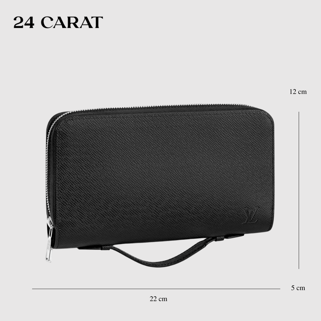 Ví dài séc clutch nam LV Zippy XL Taiga Leather Clutch