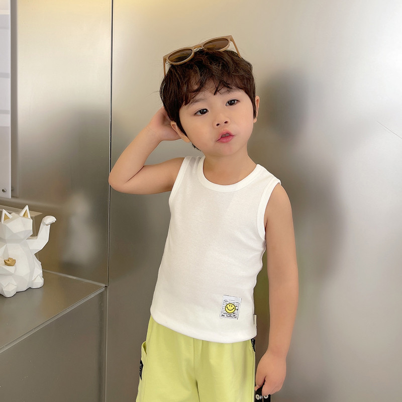 Áo ba lỗ sát nách bé trai thun cotton trơn nhiều màu co giãn thoáng mát Magickids Quần áo trẻ em mùa hè AO22021