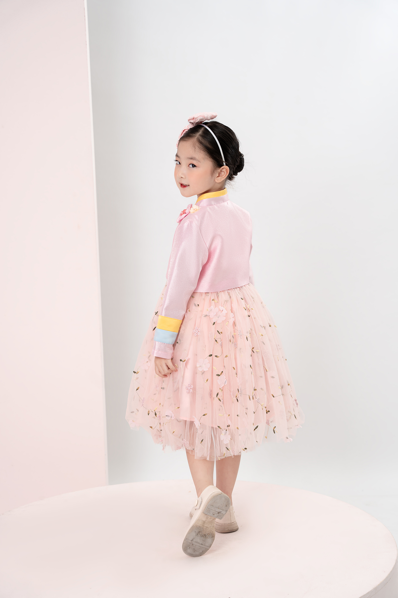 Set hanbok phối màu váy hoa_thumbnail_3