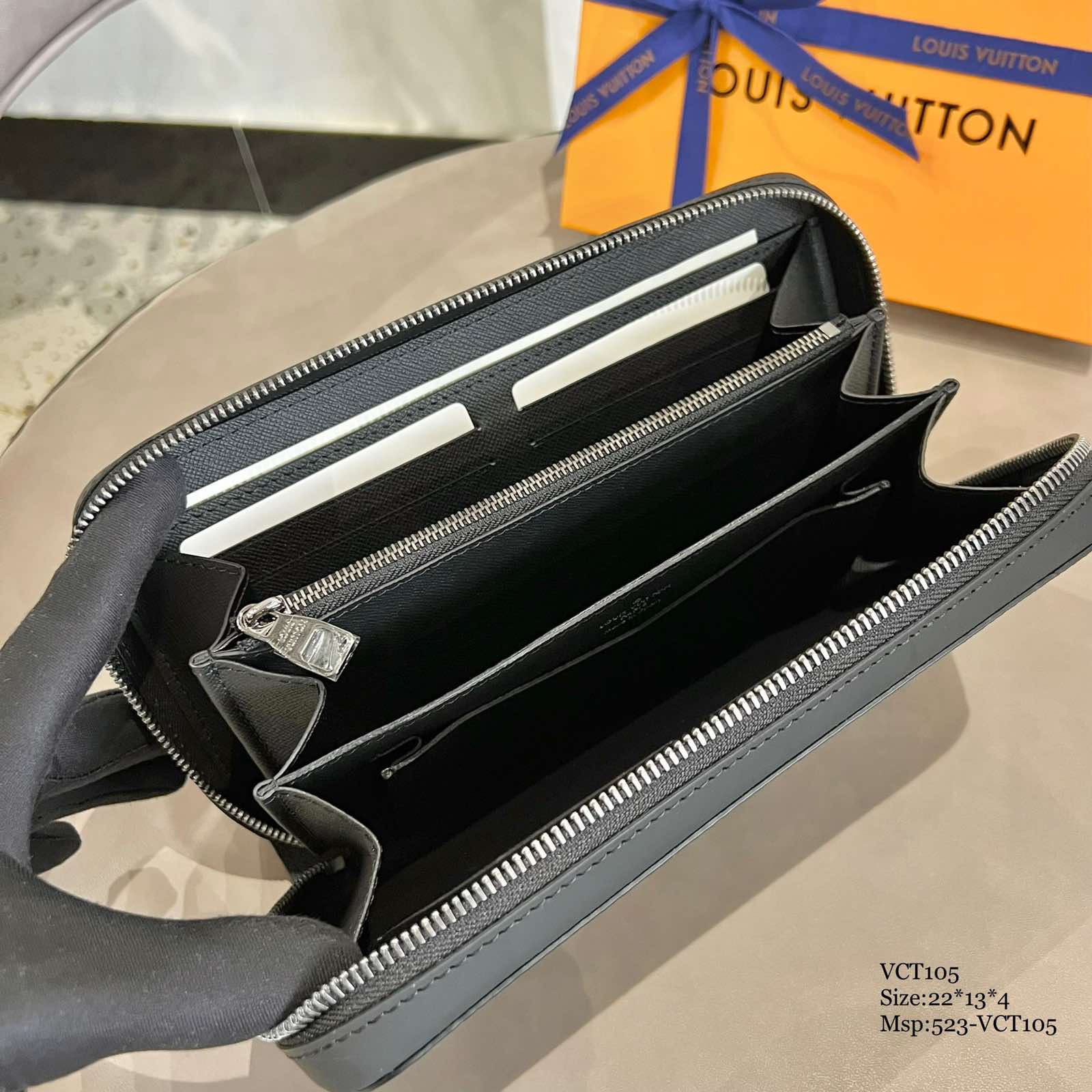 Ví dài séc clutch nam LV Zippy XL Monogram Eclipse Canvas_thumbnail_2