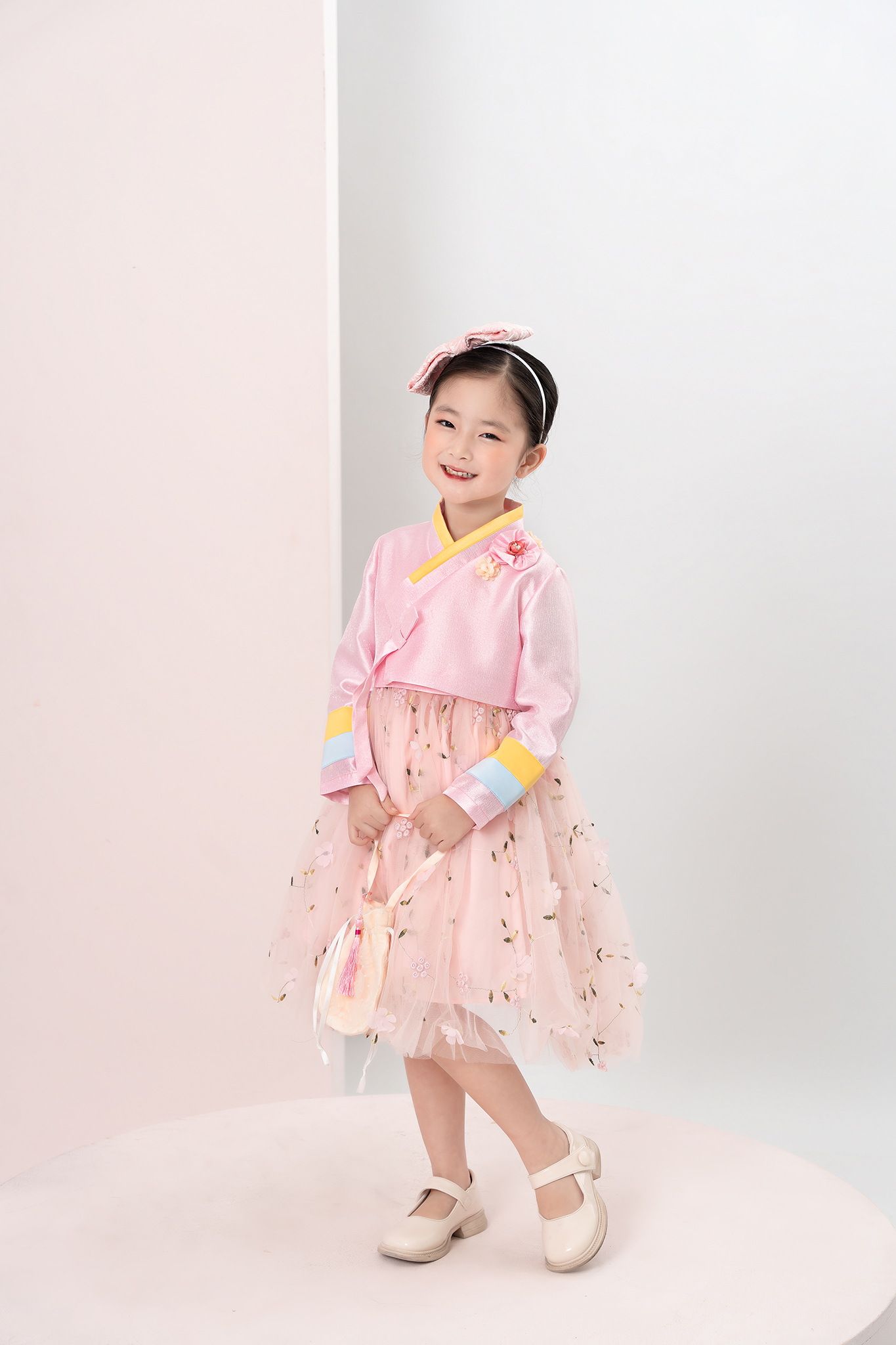 Set hanbok phối màu váy hoa_thumbnail_1