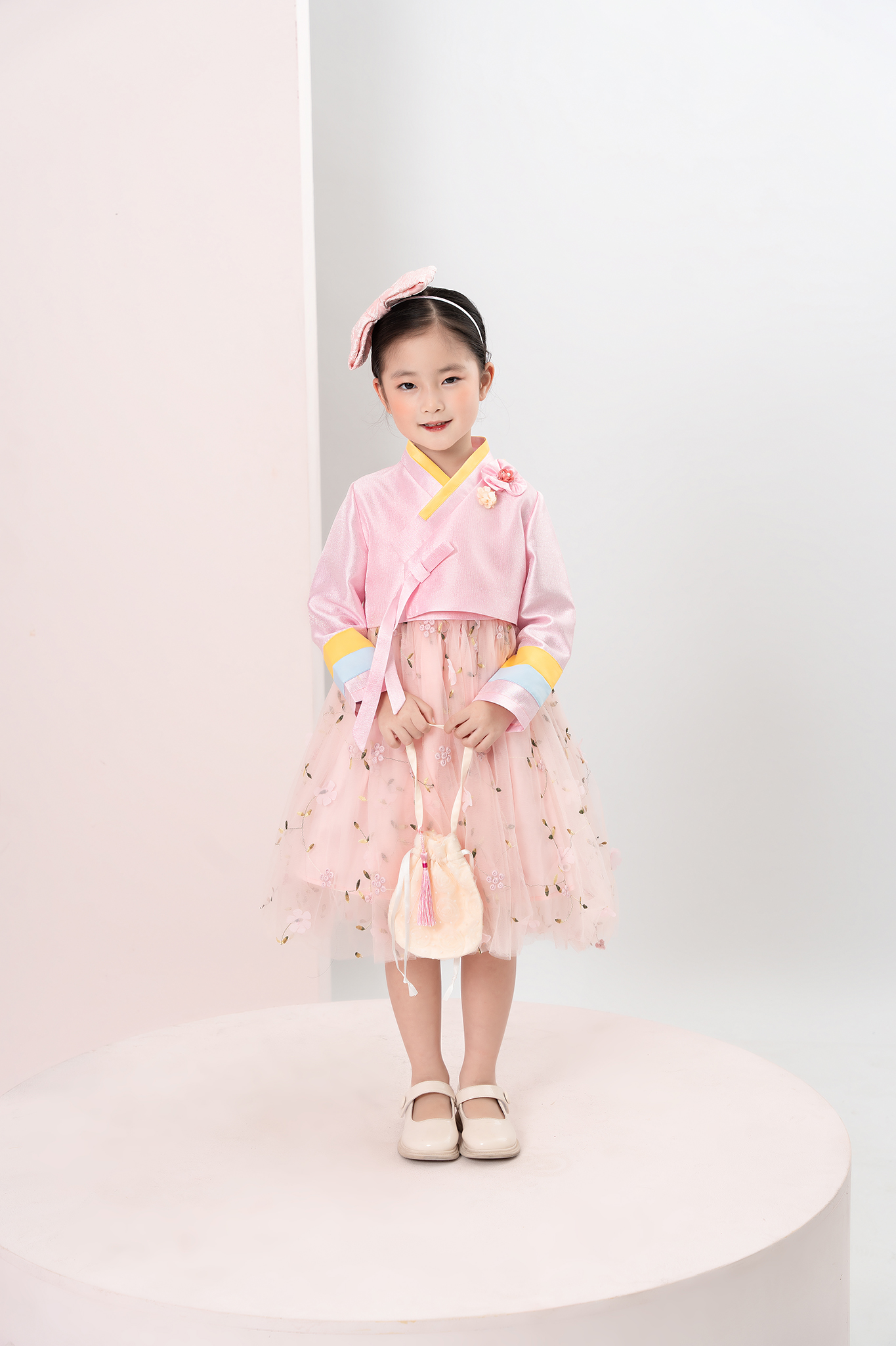 Set hanbok phối màu váy hoa_thumbnail_0