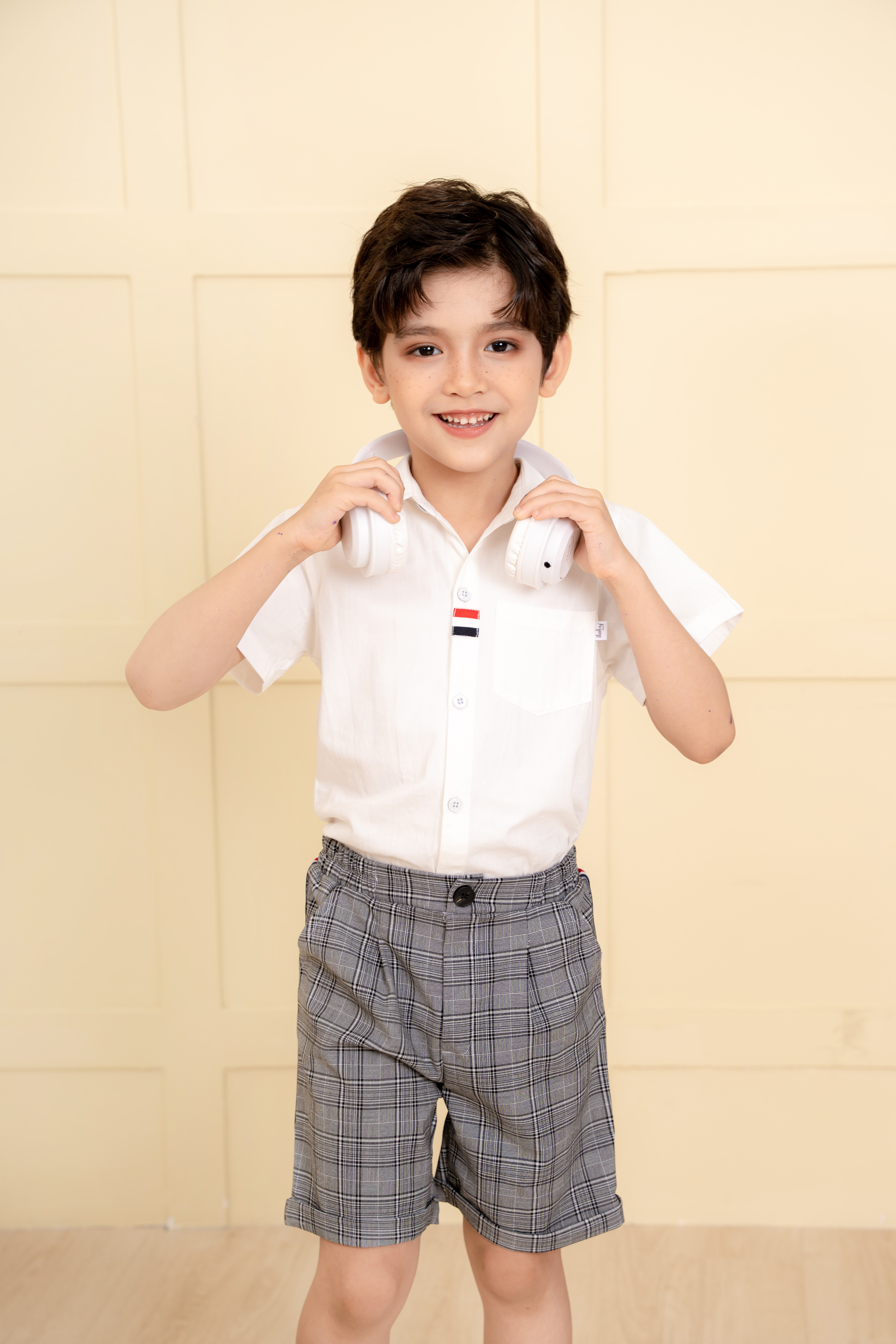 Áo sơ mi cộc tay phối nẹp áo_thumbnail_3