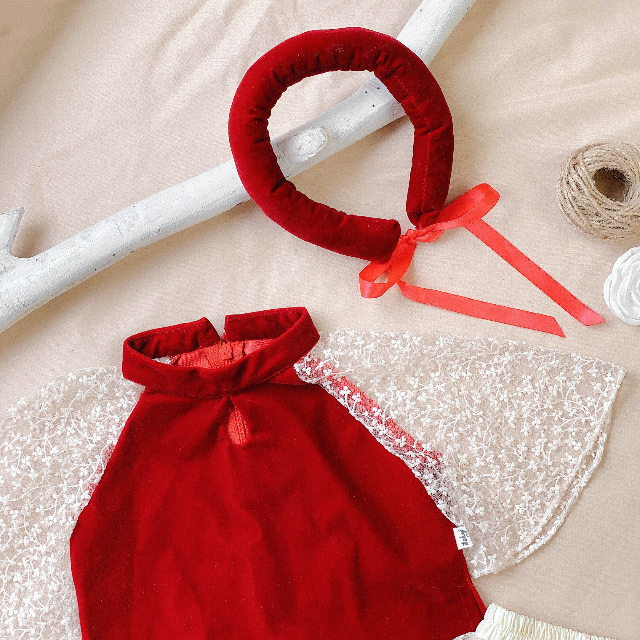 Áo dài nhung phối ren_thumbnail_7