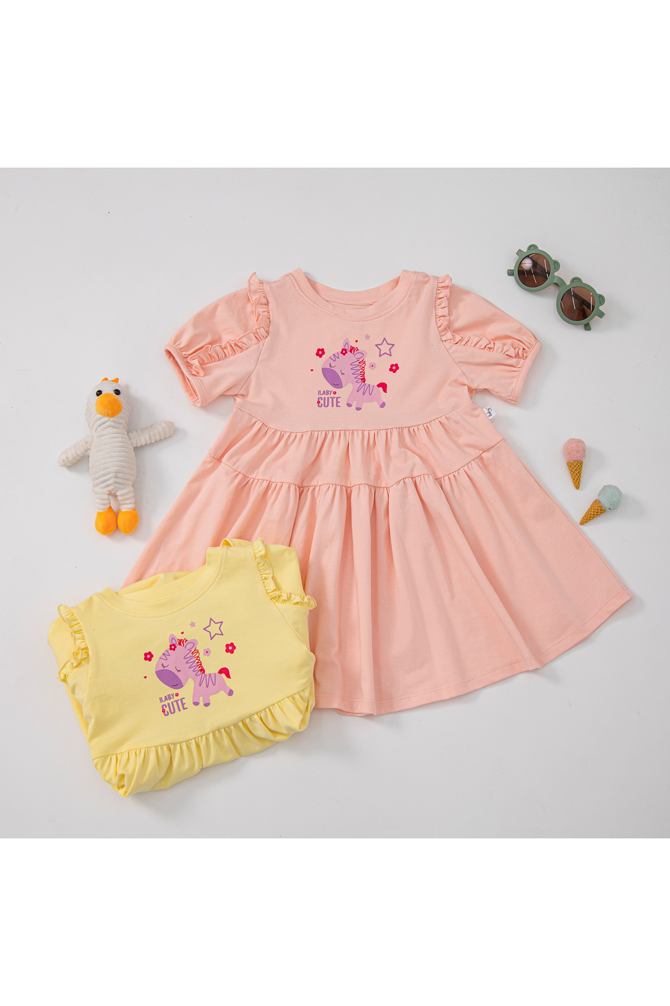 Váy thun in hình phối bèo tay_thumbnail_1