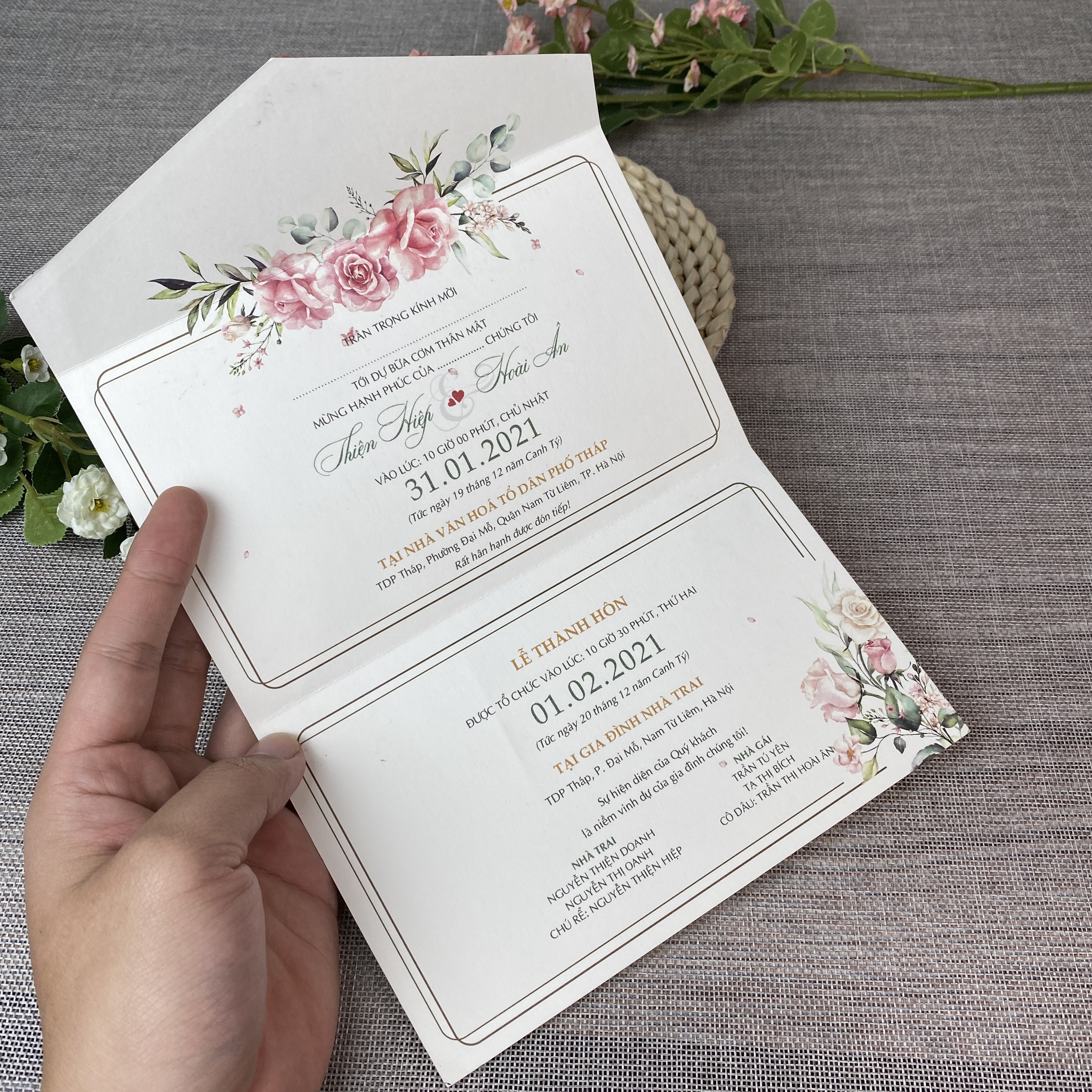 Thiệp gập classic -  To08