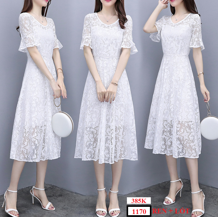 [1170] - Đầm ren tiểu thư Moon Hàn Quốc cực đẹp duyên dáng 