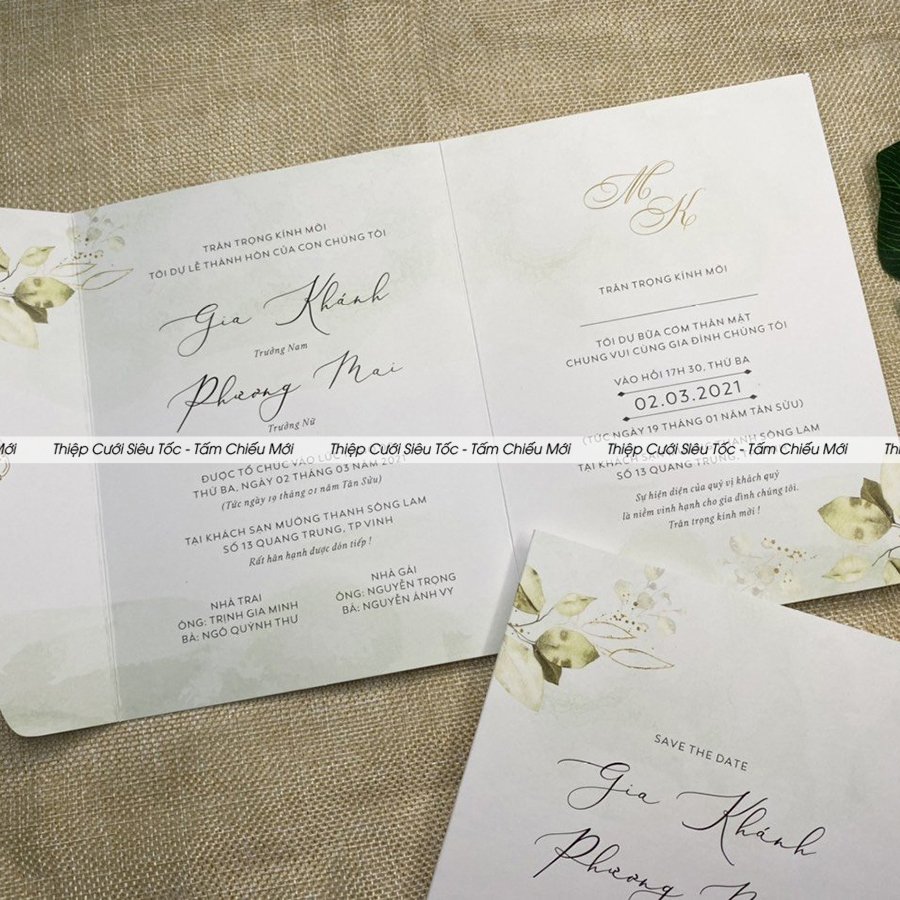 Thiệp gập Creamy VHCCG047