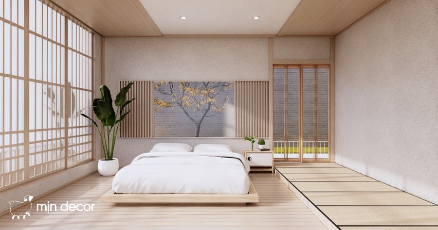 Phòng ngủ phong cách Nhật Bản với những nét riêng biệt