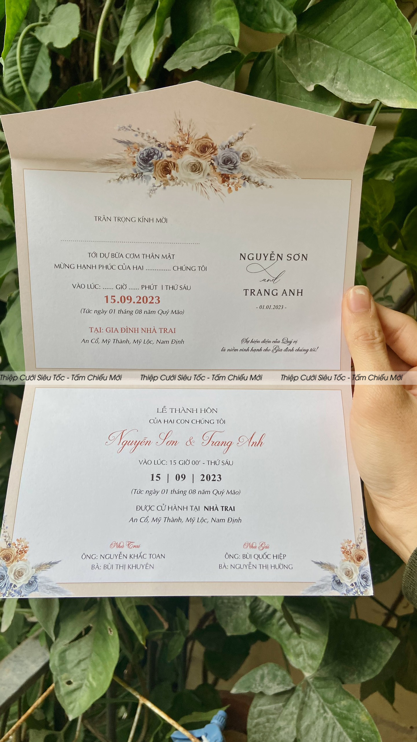 Thiệp gập classic - HT867