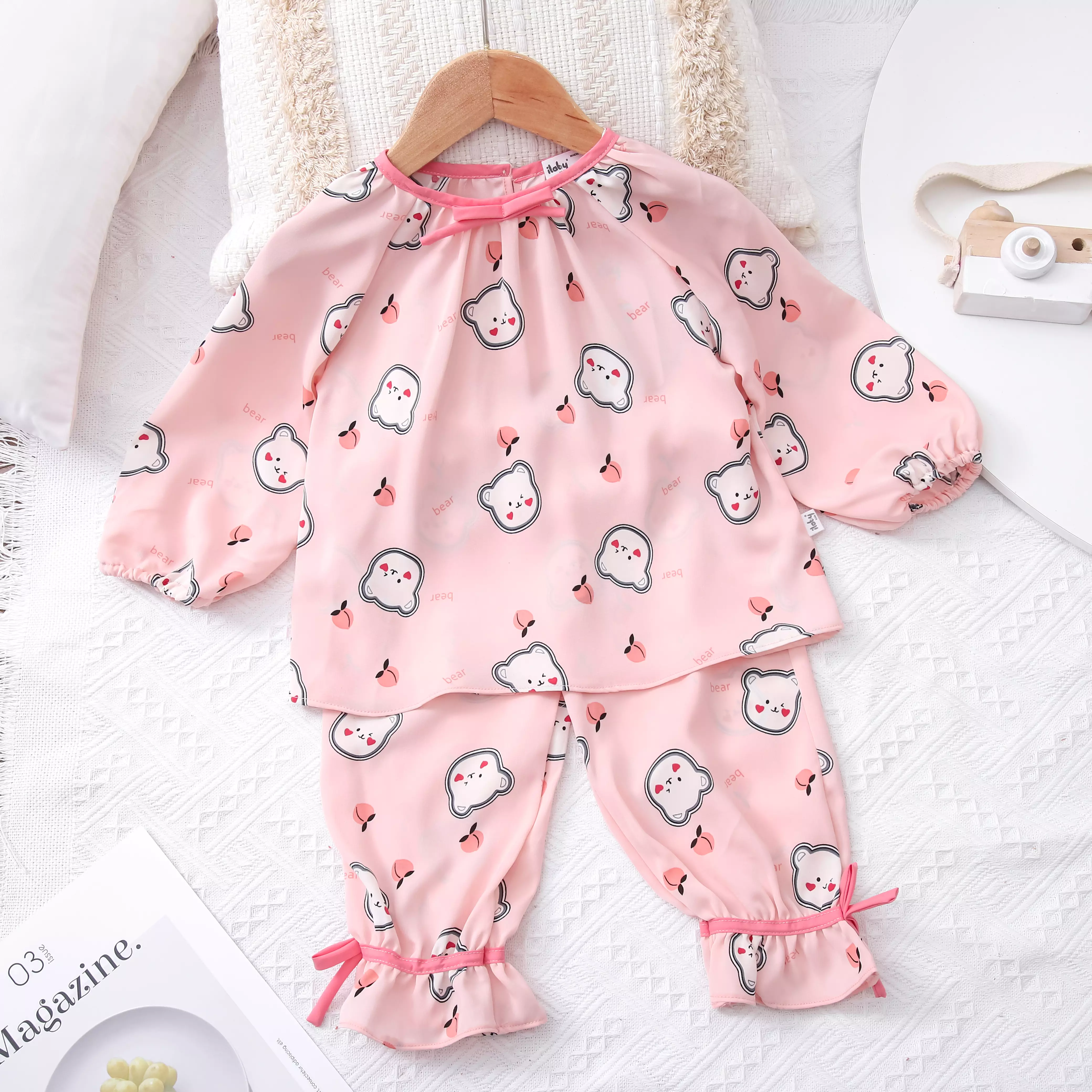 Pyjama phối viền cổ đính nơ_thumbnail_2