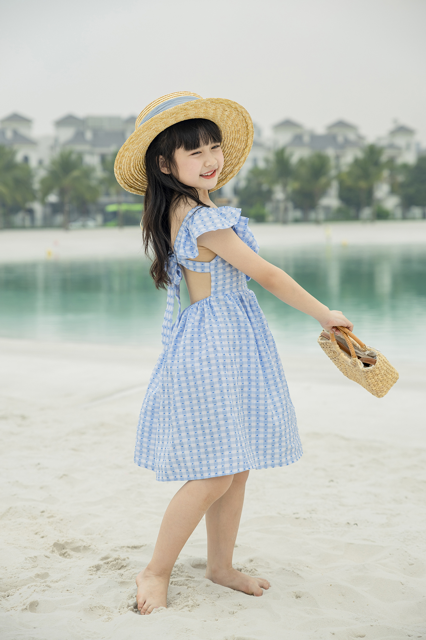 Đầm hai dây nơ ngực_thumbnail_4