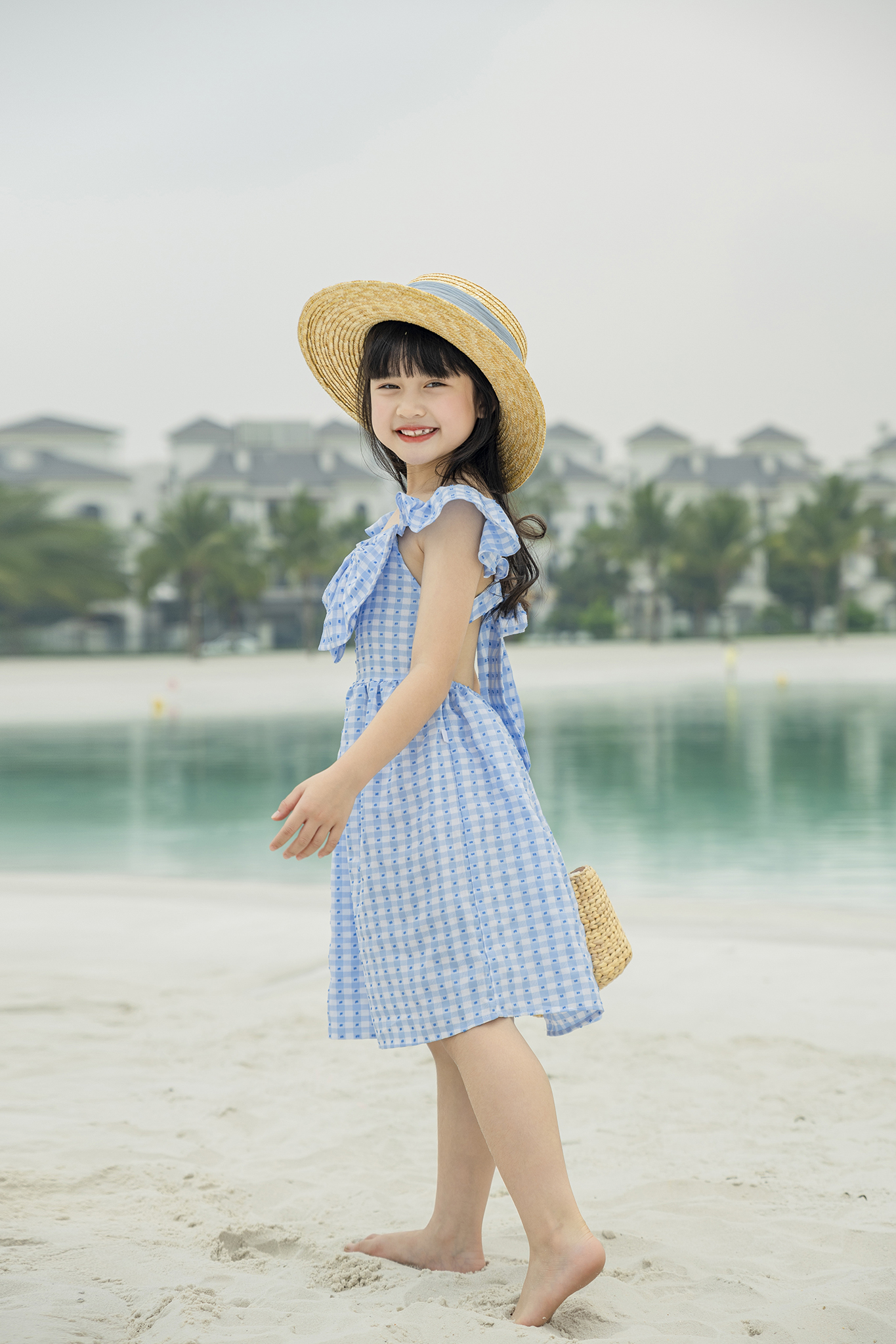 Đầm hai dây nơ ngực_thumbnail_1