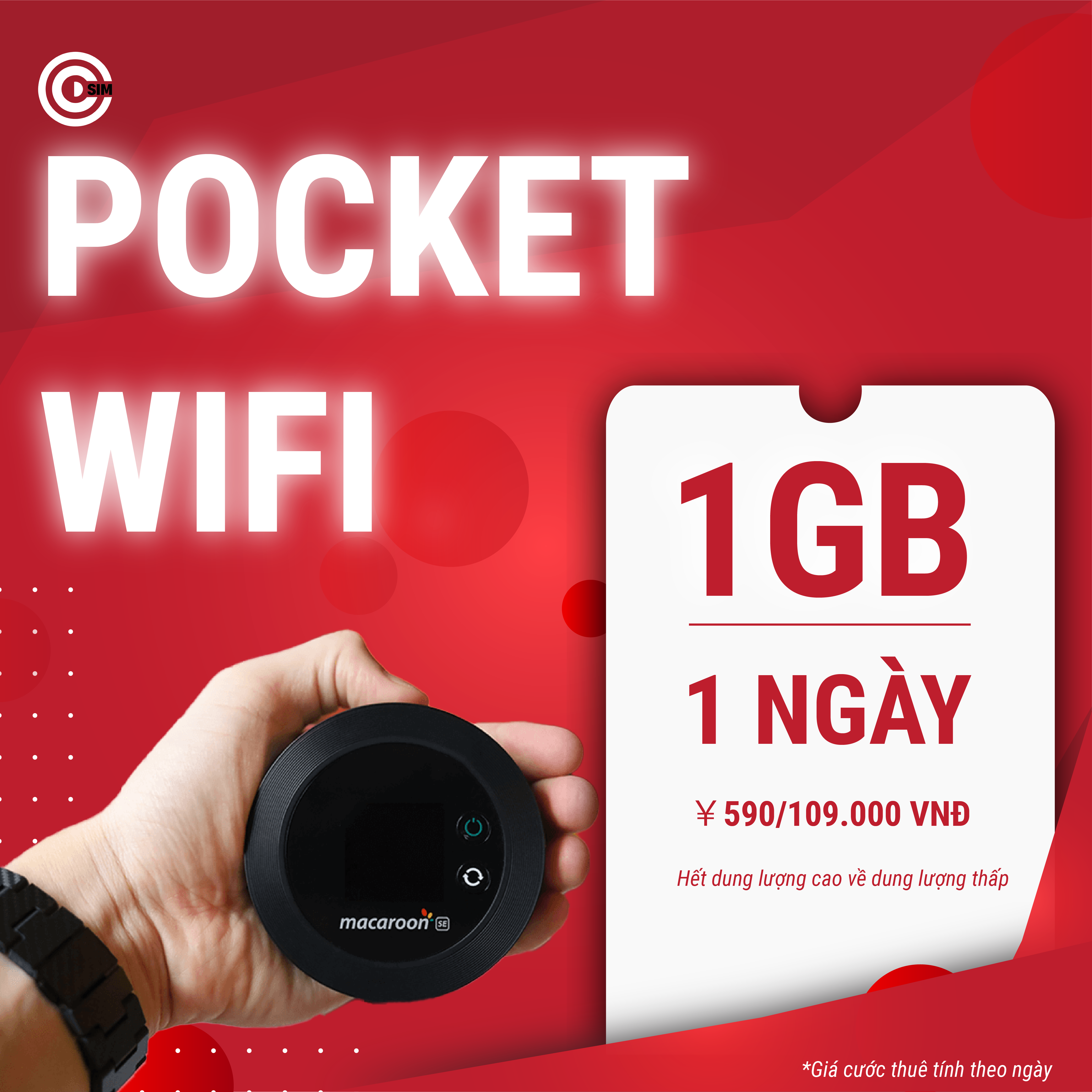Wifi Du Lịch 1 GB/1 Ngày